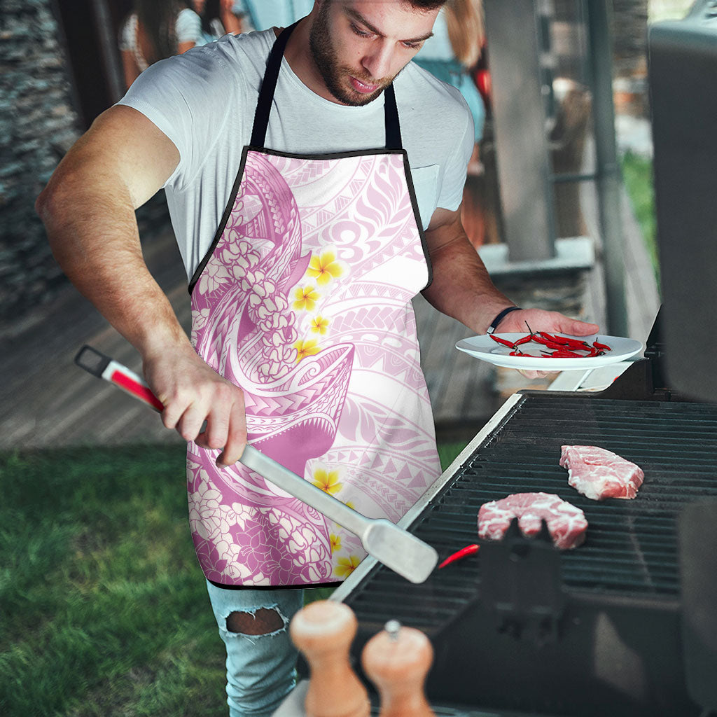 Purple Hawaii Shark Tattoo Apron Puakenikeni Lei Plumeria Polynesian Pattern LT14 - Polynesian Pride