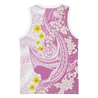 Purple Hawaii Shark Tattoo Basketball Jersey Puakenikeni Lei Plumeria Polynesian Pattern