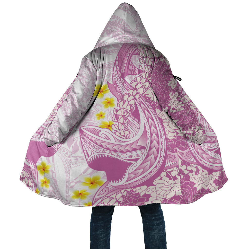 Purple Hawaii Shark Tattoo Cloak Puakenikeni Lei Plumeria Polynesian Pattern LT14 Unisex Purple - Polynesian Pride
