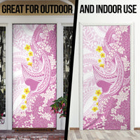 Purple Hawaii Shark Tattoo Door Cover Puakenikeni Lei Plumeria Polynesian Pattern LT14 - Polynesian Pride