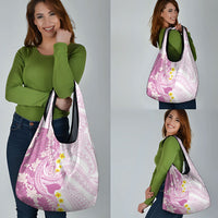 Purple Hawaii Shark Tattoo Grocery Bag Puakenikeni Lei Plumeria Polynesian Pattern LT14 - Polynesian Pride