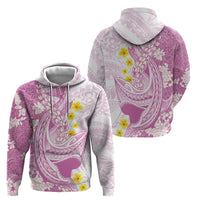 Purple Hawaii Shark Tattoo Hoodie Puakenikeni Lei Plumeria Polynesian Pattern LT14 - Polynesian Pride