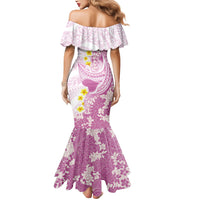 Purple Hawaii Shark Tattoo Mermaid Dress Puakenikeni Lei Plumeria Polynesian Pattern LT14 - Polynesian Pride