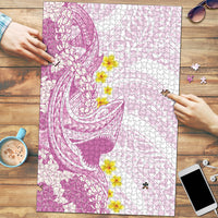 Purple Hawaii Shark Tattoo Puzzle Puakenikeni Lei Plumeria Polynesian Pattern