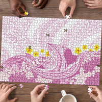 Purple Hawaii Shark Tattoo Puzzle Puakenikeni Lei Plumeria Polynesian Pattern