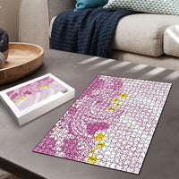 Purple Hawaii Shark Tattoo Puzzle Puakenikeni Lei Plumeria Polynesian Pattern