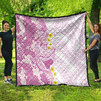 Purple Hawaii Shark Tattoo Quilt Puakenikeni Lei Plumeria Polynesian Pattern LT14 - Polynesian Pride