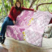 Purple Hawaii Shark Tattoo Quilt Puakenikeni Lei Plumeria Polynesian Pattern LT14 - Polynesian Pride