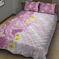 Purple Hawaii Shark Tattoo Quilt Bed Set Puakenikeni Lei Plumeria Polynesian Pattern LT14 - Polynesian Pride