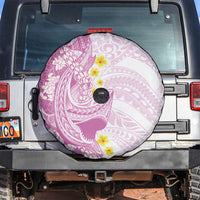 Purple Hawaii Shark Tattoo Spare Tire Cover Puakenikeni Lei Plumeria Polynesian Pattern