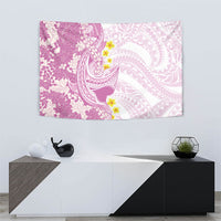 Purple Hawaii Shark Tattoo Tapestry Puakenikeni Lei Plumeria Polynesian Pattern LT14 - Polynesian Pride