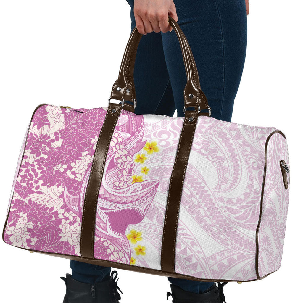 Purple Hawaii Shark Tattoo Travel Bag Puakenikeni Lei Plumeria Polynesian Pattern LT14 - Polynesian Pride