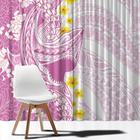Purple Hawaii Shark Tattoo Window Curtain Puakenikeni Lei Plumeria Polynesian Pattern LT14 - Polynesian Pride