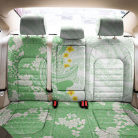 Green Hawaii Shark Tattoo Back Car Seat Cover Puakenikeni Lei Plumeria Polynesian Pattern LT14 - Polynesian Pride