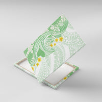 Green Hawaii Shark Tattoo Canvas Wall Art Puakenikeni Lei Plumeria Polynesian Pattern LT14 With Frame Green - Polynesian Pride