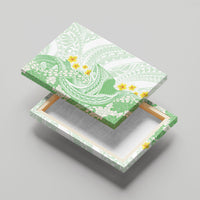 Green Hawaii Shark Tattoo Canvas Wall Art Puakenikeni Lei Plumeria Polynesian Pattern LT14 - Polynesian Pride