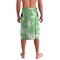 Green Hawaii Shark Tattoo Lavalava Puakenikeni Lei Plumeria Polynesian Pattern LT14 - Polynesian Pride