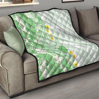 Green Hawaii Shark Tattoo Quilt Puakenikeni Lei Plumeria Polynesian Pattern