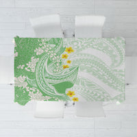 Green Hawaii Shark Tattoo Tablecloth Puakenikeni Lei Plumeria Polynesian Pattern LT14 Green - Polynesian Pride