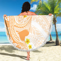 Orange Hawaii Shark Tattoo Beach Blanket Puakenikeni Lei Plumeria Polynesian Pattern