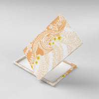 Orange Hawaii Shark Tattoo Canvas Wall Art Puakenikeni Lei Plumeria Polynesian Pattern LT14 With Frame Orange - Polynesian Pride