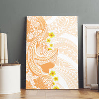 Orange Hawaii Shark Tattoo Canvas Wall Art Puakenikeni Lei Plumeria Polynesian Pattern LT14 - Polynesian Pride