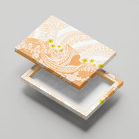 Orange Hawaii Shark Tattoo Canvas Wall Art Puakenikeni Lei Plumeria Polynesian Pattern LT14 - Polynesian Pride