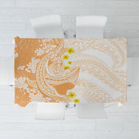Orange Hawaii Shark Tattoo Tablecloth Puakenikeni Lei Plumeria Polynesian Pattern LT14 Orange - Polynesian Pride