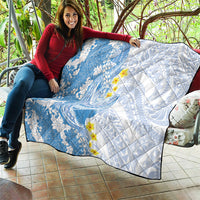 Blue Hawaii Shark Tattoo Quilt Puakenikeni Lei Plumeria Polynesian Pattern LT14 - Polynesian Pride