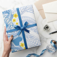 Blue Hawaii Shark Tattoo Wrapping Paper Puakenikeni Lei Plumeria Polynesian Pattern LT14 - Polynesian Pride