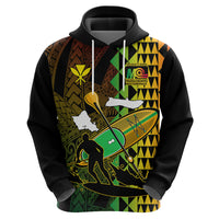 Paddle Board Hawaii Hoodie Molokai 2 Oahu World Championships Kakau Pattern LT14 - Polynesian Pride