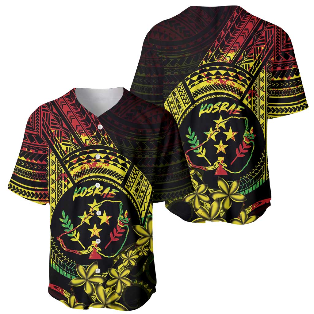 Reggae Kosrae Liberation Day Baseball Jersey September 8 Polynesian Tattoo - Polynesian Pride