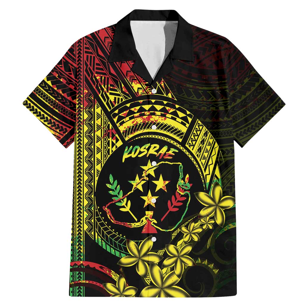 Reggae Kosrae Liberation Day Family Matching Mermaid Dress and Hawaiian Shirt September 8 Polynesian Tattoo - Polynesian Pride