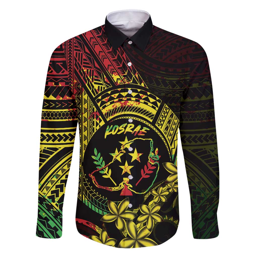 Reggae Kosrae Liberation Day Family Matching Puletasi and Hawaiian Shirt September 8 Polynesian Tattoo - undefined