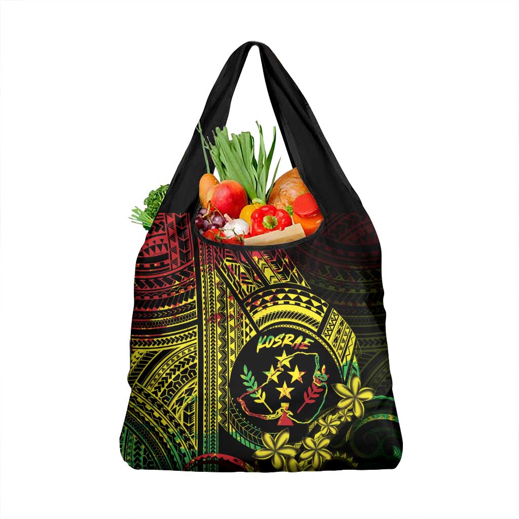 Reggae Kosrae Liberation Day Grocery Bag September 8 Polynesian Tattoo - Polynesian Pride