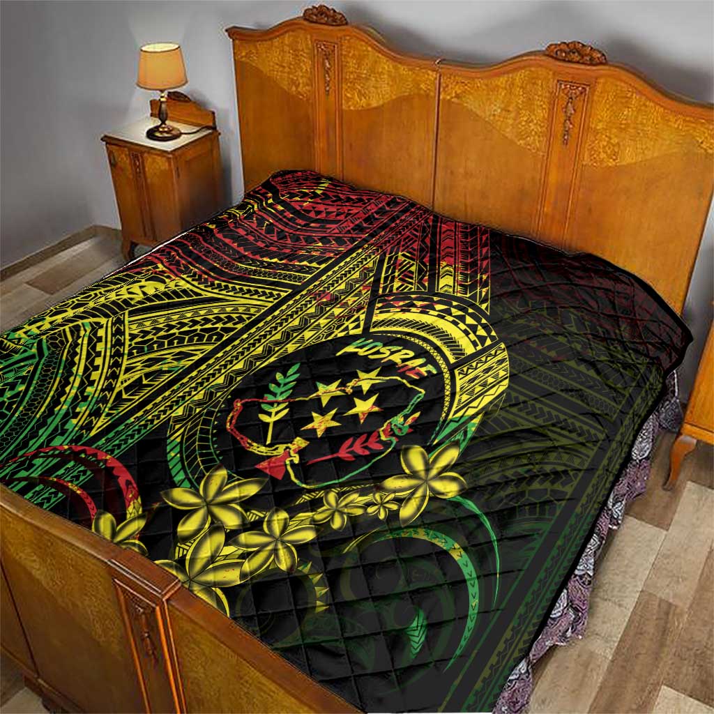 Reggae Kosrae Liberation Day Quilt September 8 Polynesian Tattoo - Polynesian Pride