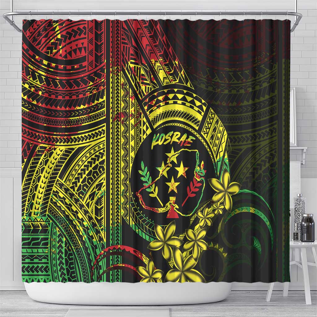 Reggae Kosrae Liberation Day Shower Curtain September 8 Polynesian Tattoo - Polynesian Pride