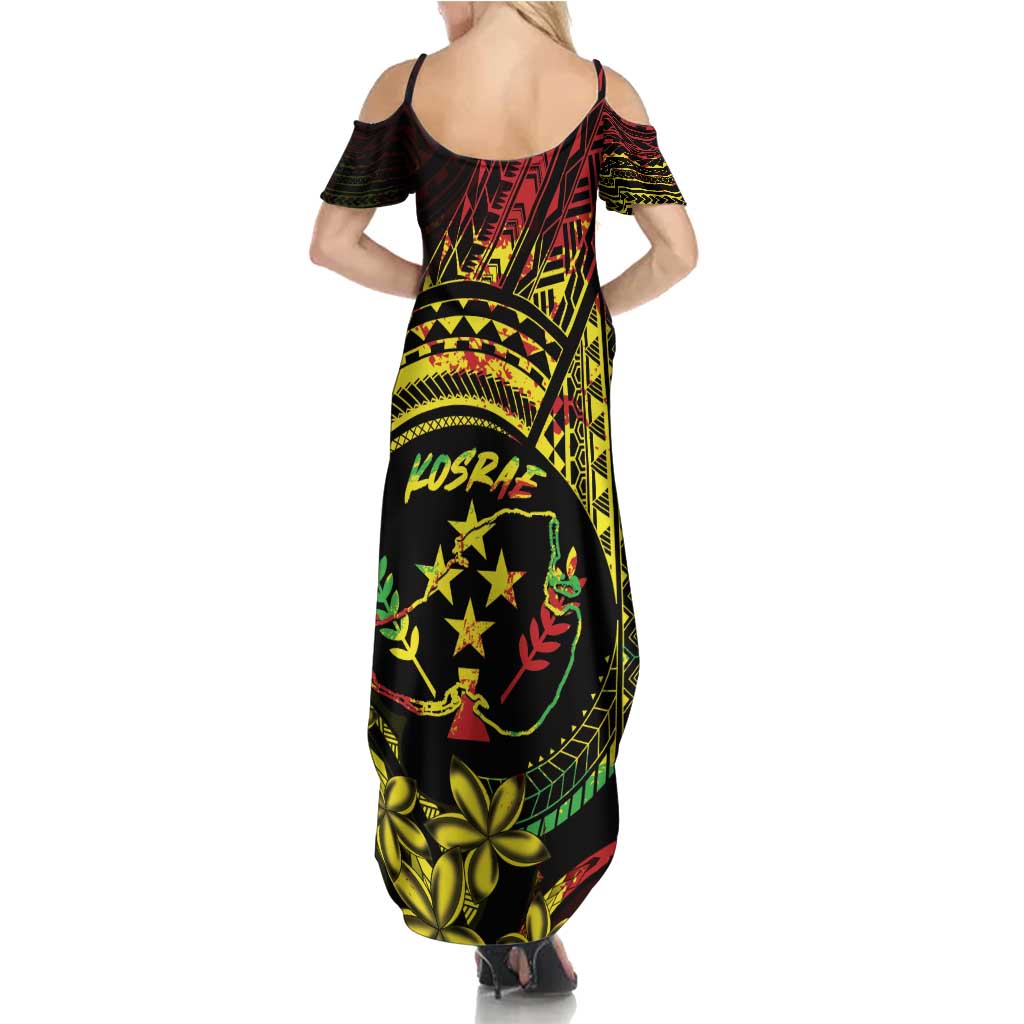 Reggae Kosrae Liberation Day Summer Maxi Dress September 8 Polynesian Tattoo - Polynesian Pride