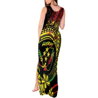 Reggae Kosrae Liberation Day Tank Maxi Dress September 8 Polynesian Tattoo - Polynesian Pride