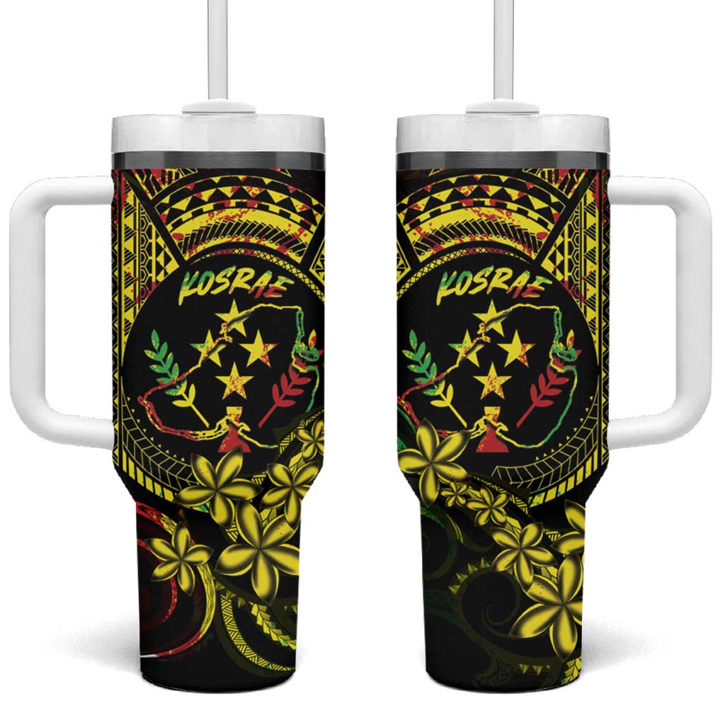 Reggae Kosrae Liberation Day Tumbler With Handle September 8 Polynesian Tattoo - Polynesian Pride