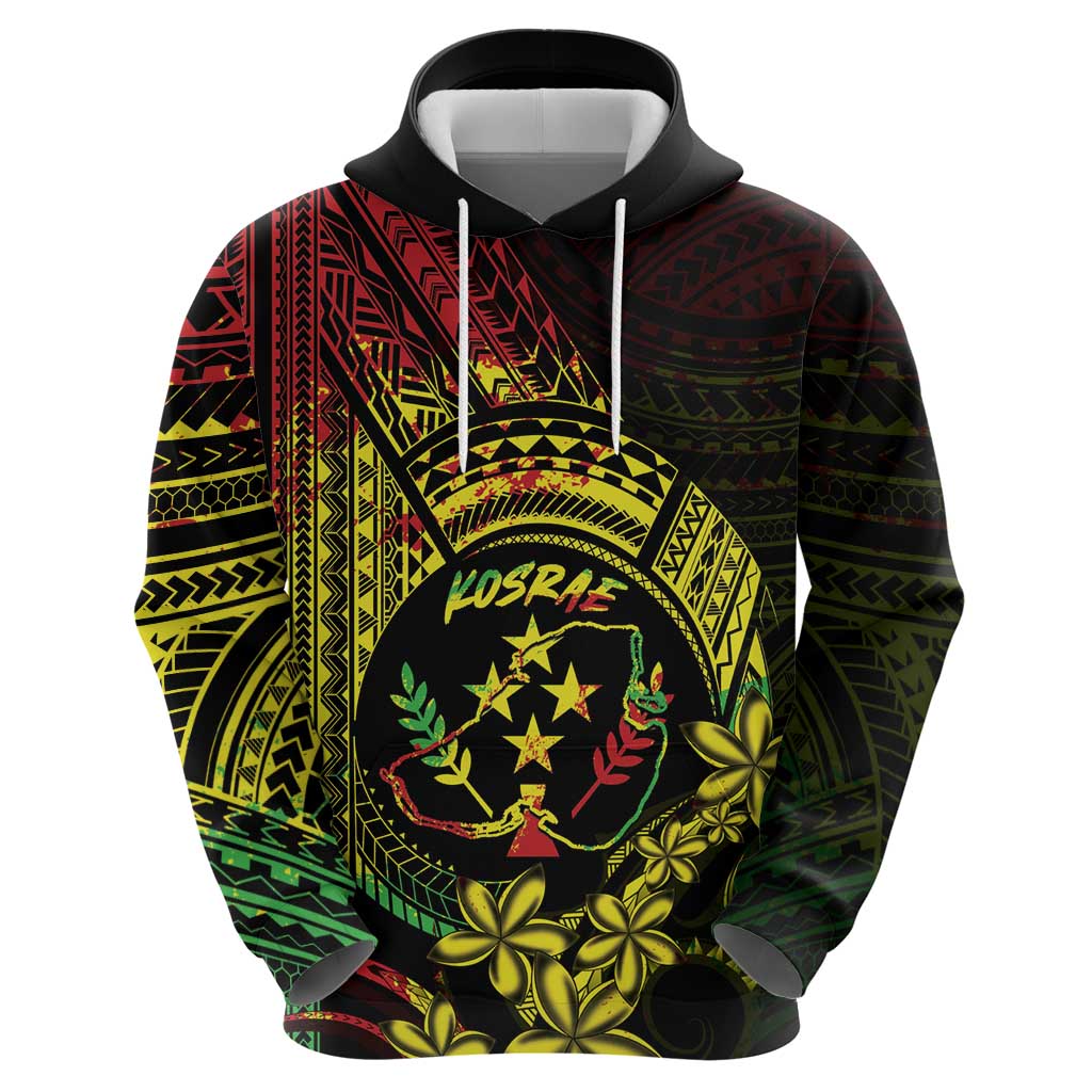 Reggae Kosrae Liberation Day Zip Hoodie September 8 Polynesian Tattoo - Polynesian Pride