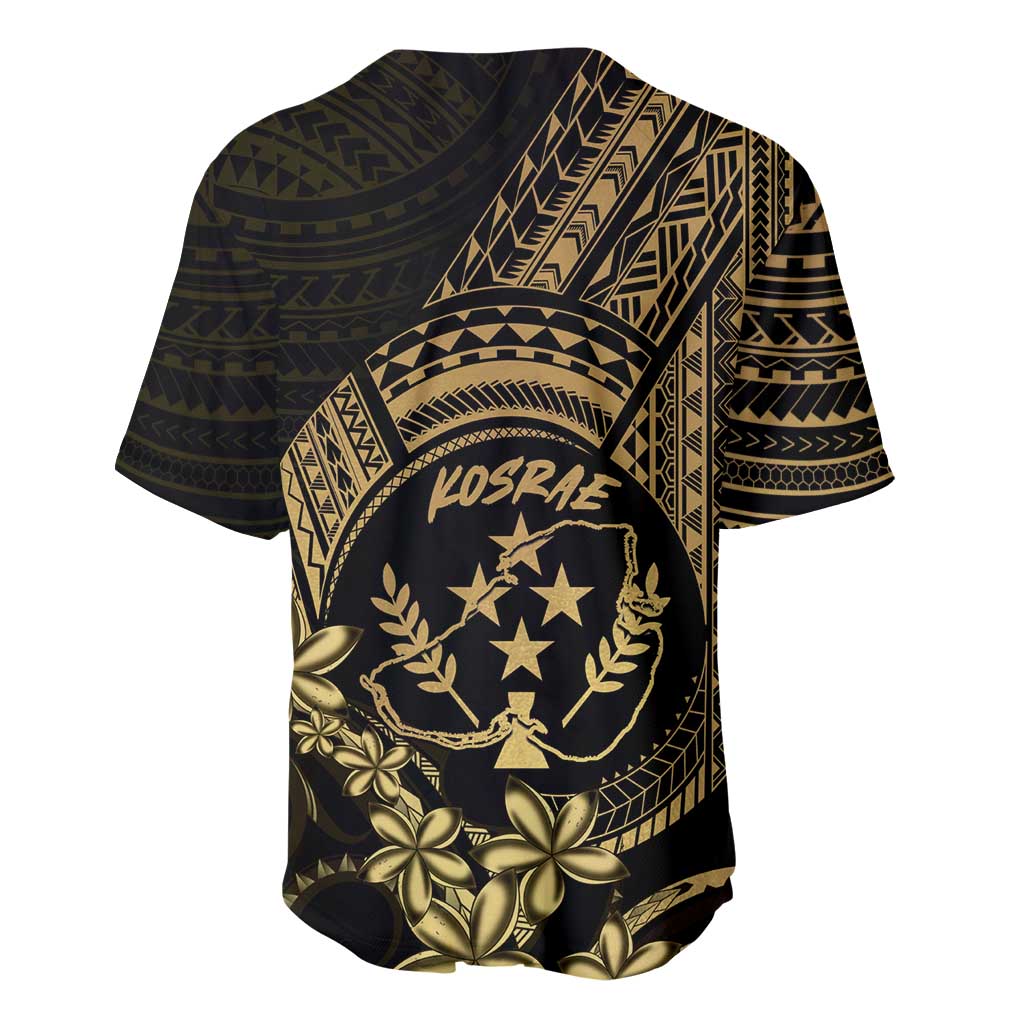 Gold Kosrae Liberation Day Baseball Jersey September 8 Polynesian Tattoo - Polynesian Pride