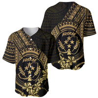Gold Kosrae Liberation Day Baseball Jersey September 8 Polynesian Tattoo - Polynesian Pride