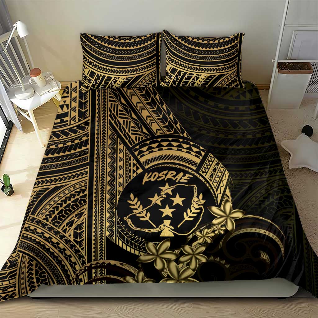 Gold Kosrae Liberation Day Bedding Set September 8 Polynesian Tattoo - Polynesian Pride