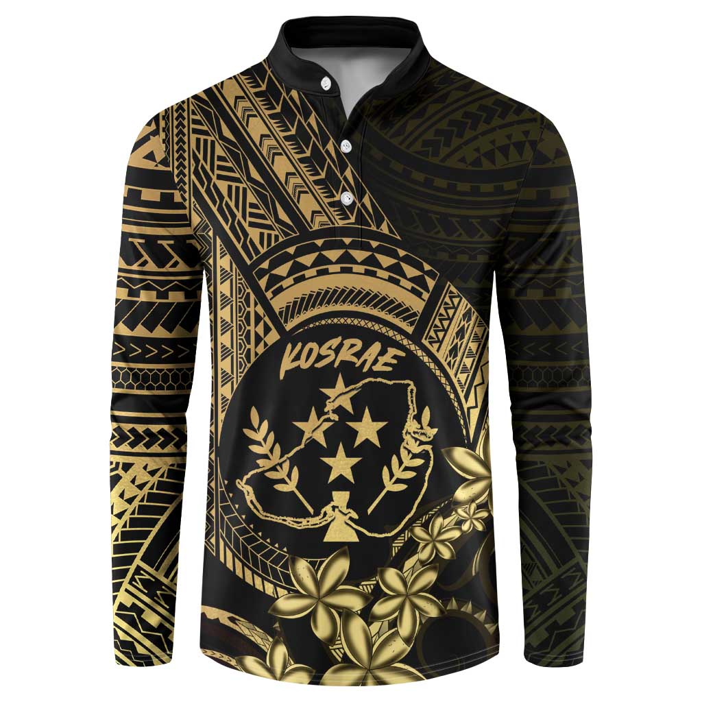 Gold Kosrae Liberation Day Button Sweatshirt September 8 Polynesian Tattoo - Polynesian Pride
