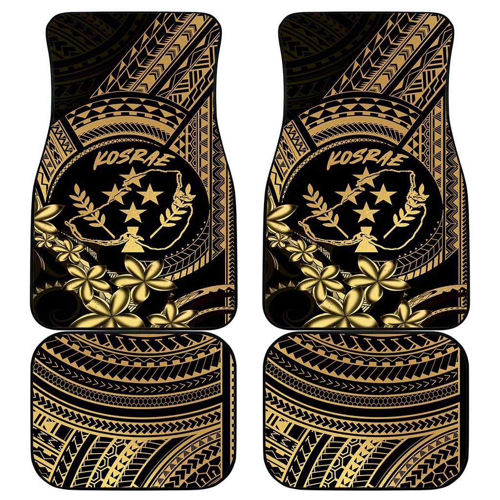 Gold Kosrae Liberation Day Car Mats September 8 Polynesian Tattoo - Polynesian Pride