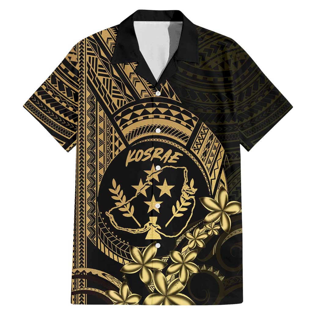 Gold Kosrae Liberation Day Family Matching Mermaid Dress and Hawaiian Shirt September 8 Polynesian Tattoo - Polynesian Pride