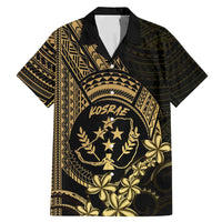 Gold Kosrae Liberation Day Family Matching Mermaid Dress and Hawaiian Shirt September 8 Polynesian Tattoo - Polynesian Pride