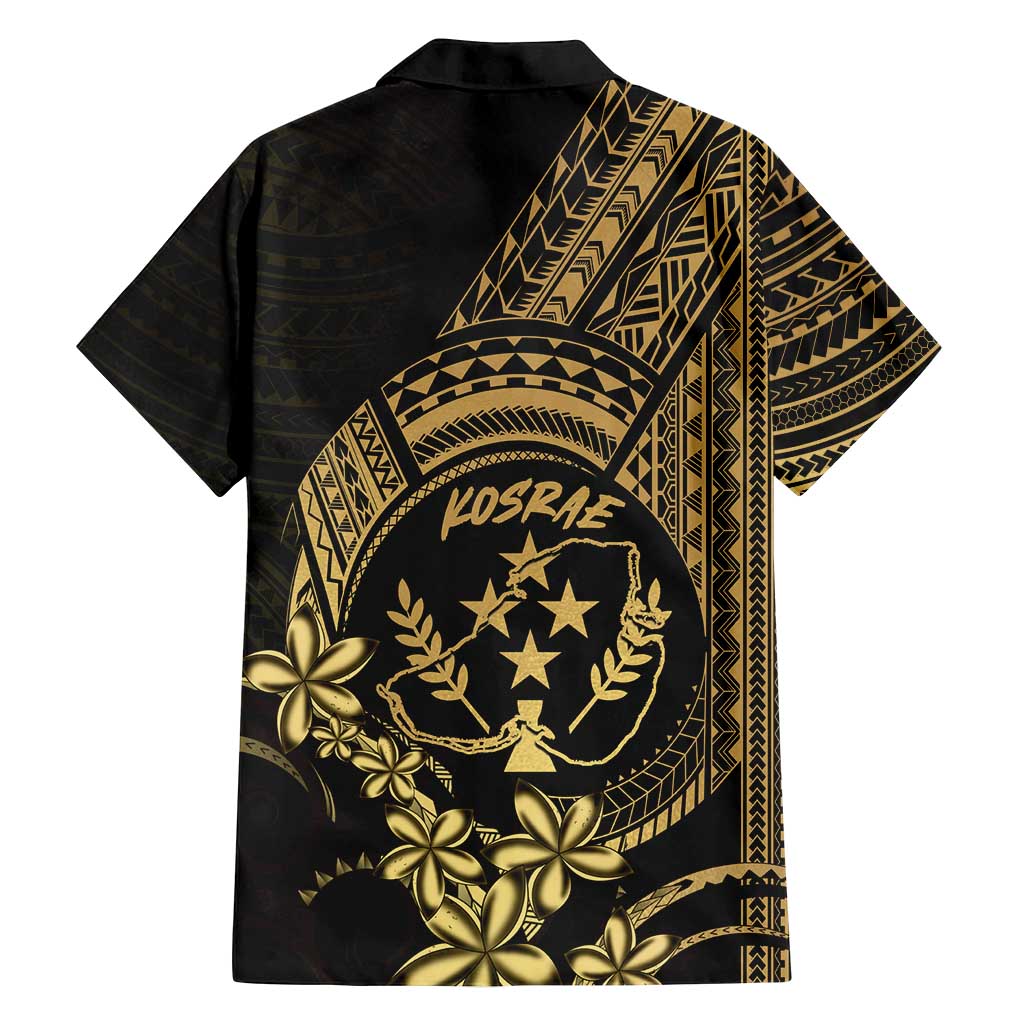 Gold Kosrae Liberation Day Family Matching Tank Maxi Dress and Hawaiian Shirt September 8 Polynesian Tattoo - Polynesian Pride