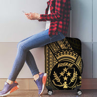 Gold Kosrae Liberation Day Luggage Cover September 8 Polynesian Tattoo - Polynesian Pride